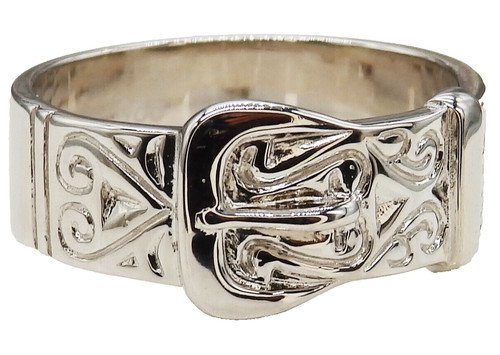 Silver buckle ring size 925 - ring, r