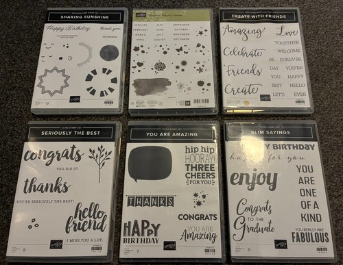Stampin mixed stamp sets - 6, up!