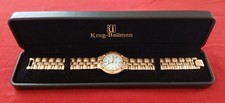 Krug Baumen Baron Gents Dress Watch 18ct Electroplated 4959KM