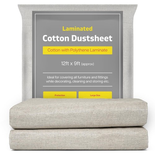 Laminated cotton dust sheets - cotton,