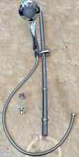 Curved Shower Rail, With Multi Function Shower Head And Metal Shower Hose