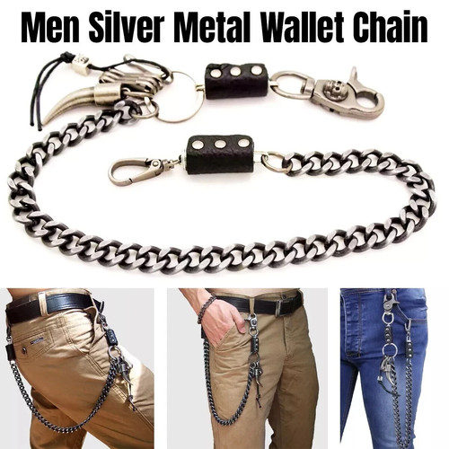 Layer metal wallet chain - 3-layer,