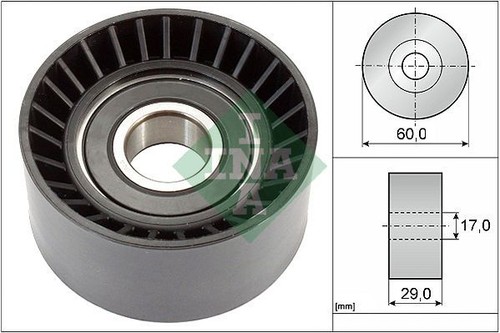 Ina belt deflection pulley - v-belt,