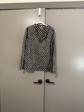 Tory Burch Stephanie tunic blouse square mirror sequin embellishments geometric