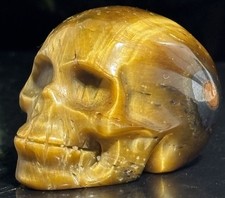 Tigers Eye Crystal Skull