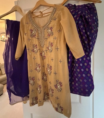 Indian punjabi gold purple - indian,