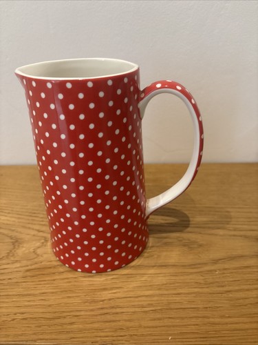 Red and white spot tall - and,