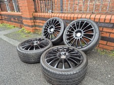 🌟17 inch Multi Spoke 4x100 alloy wheels with MATCHING PREMIUM TYRES 5M++