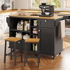 Kitchen Island on Wheels Kitchen Rolling Trolley With Worktop Storage Cabinet