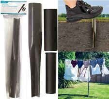 Rotary Airer Metal Ground Garden Spike Soil Parasol Washing Line Socket 32-40mm