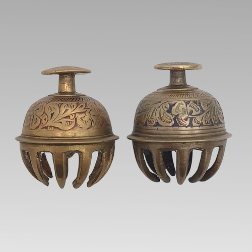 Pair vintage indian brass - indian,