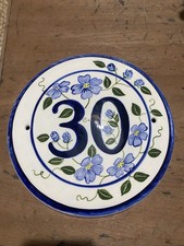 Hand-painted blue & green