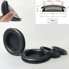 Black Blanking Grommets Rubber