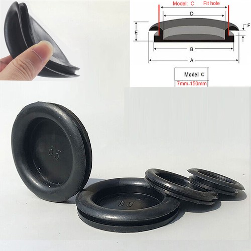 Black blanking grommets rubber - blanking,