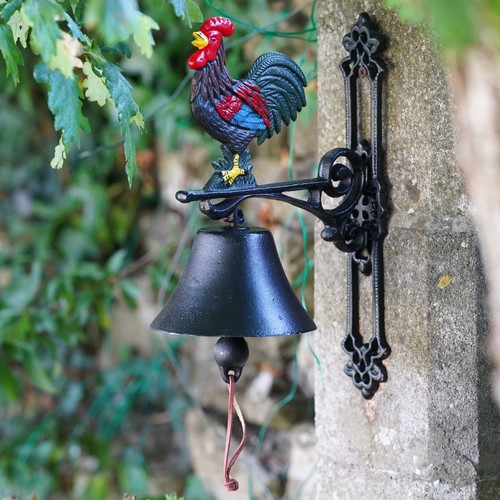 Cast iron cockerel - cockerel, bell