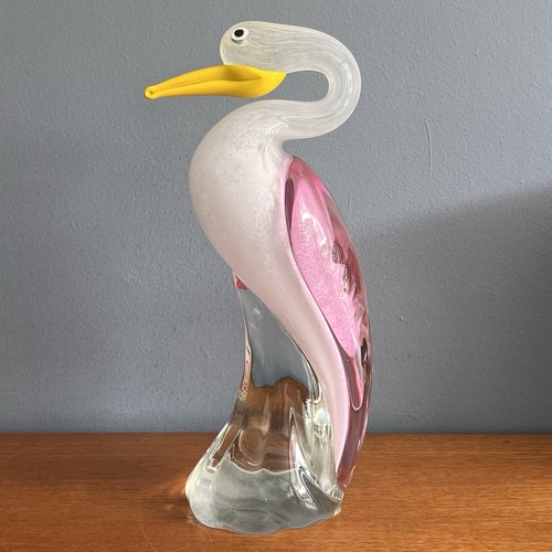 Glass heron stalk - heron, bird
