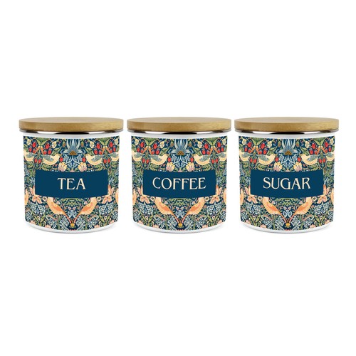 Blue strawberry thief - thief, tea