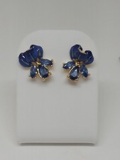 Les Nereides Blue Flower Stud