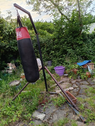 Punch bag with solid - punch,