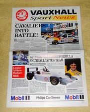 Vauxhall Sport News March 1992, Nova GSi, Astra GTE, Cavalier BTCC, Calibra