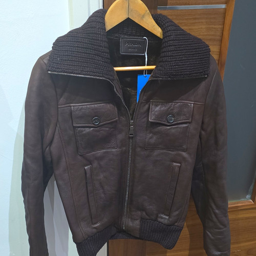 Prada brown leather bomber - prada,