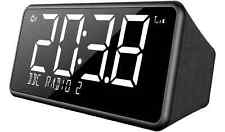 DAB FM Clock Radio Auto Tune Dual Alarm Bush Oxford LCD Display Black 4745141