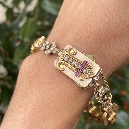 Antique victorian bracelet 14k - antique,
