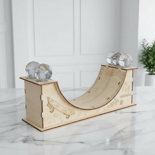 Wooden skate display stand - skate,