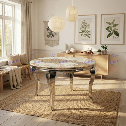 Louis round dining table - 1.3m,