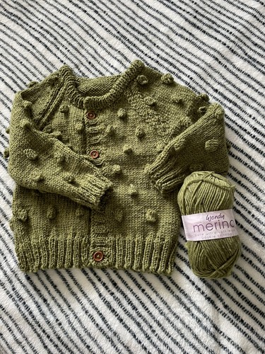 Baby knitted bobble cardigan - knitted,