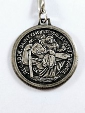 Keyring - Transport Vicidomini - Saint Christopher, Vintage Metal 1960s