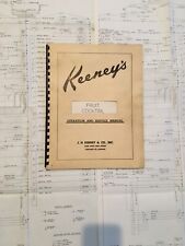 keeneys fruit cocktail Original Pinball Machine Bingo Game  MANUAL+ Schematic 