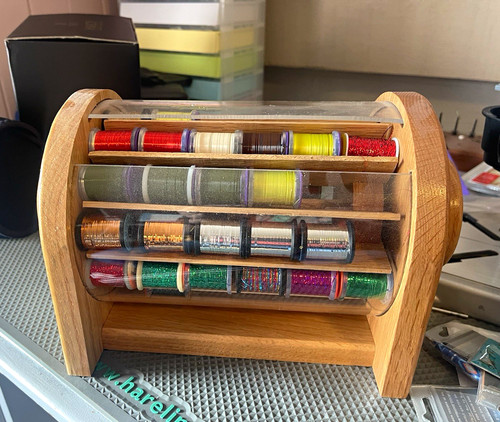 Wooden thread spool safe - spool,