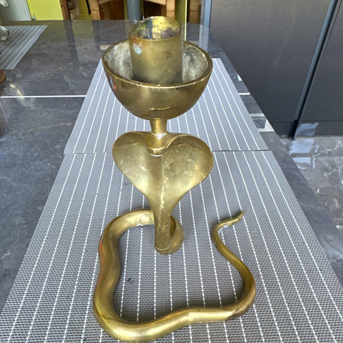 Vintage brass cobra - cobra, snake