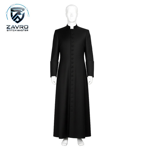 Custom black roman cassock - custom,