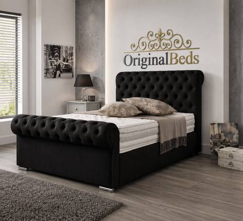 Quality sleigh bed - sleigh, frame