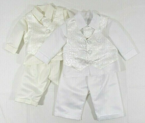Four piece suit cream - 4, white