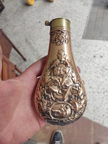 Vintage embossed brass black - embossed,