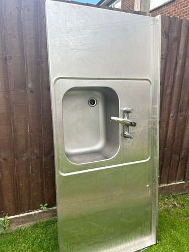 Stainless steel wall - steel, mounted