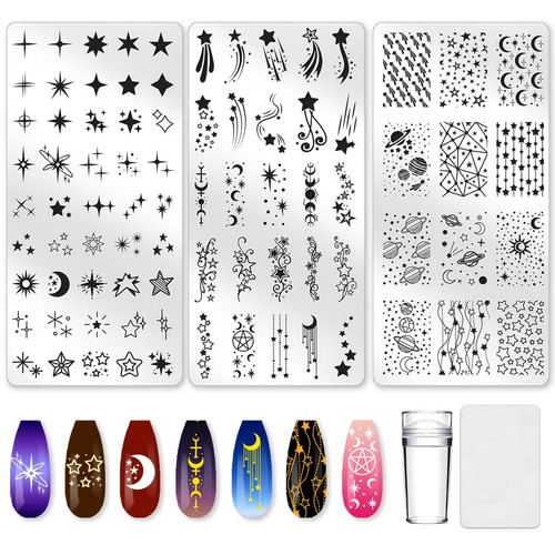 3pcs star nail - nail, plate