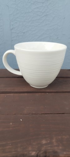 Denby white range large cup - white,