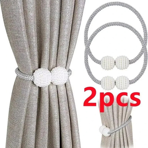Magnetic curtain tie - curtain,