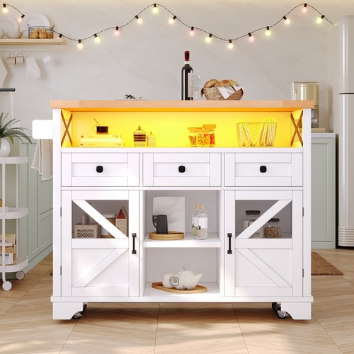 Kitchen island wheels - on,