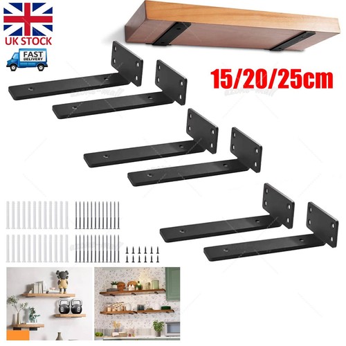 Floating shelf brackets - 6x,