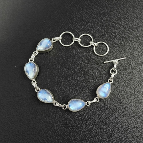 Rainbow moonstone handmade 925 - moonstone,