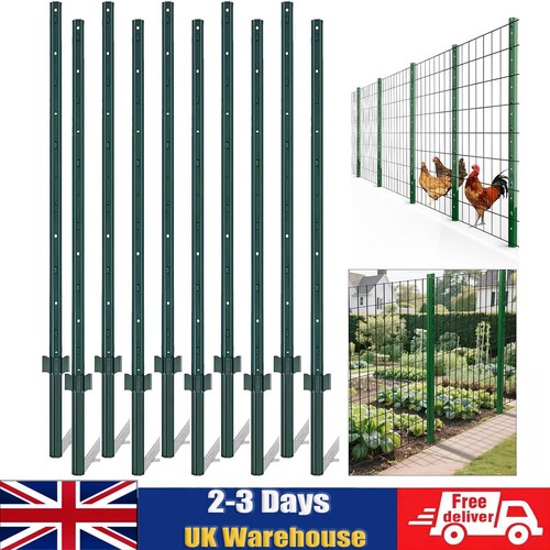 5ft 6ft 4ft metal fence - fence, poles