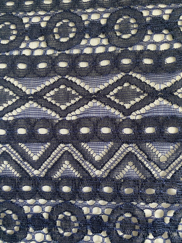 Metres dark navy aztec geo - dark, aztec/geo