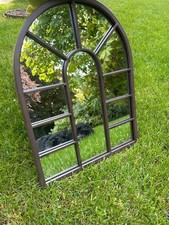 Arched District Garden Wall Mounted Hanging Mirror Outdoor Indoor Decorative