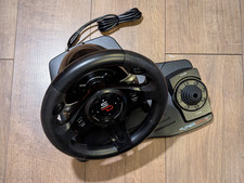 DAMAGED Subsonic Superdrive GS550 racing steering wheel pedals gear shifter READ