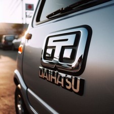  Adesivo Vinile Cromo Lucido Logo Daihatsu Tuning Auto Moto Casa Ufficio 